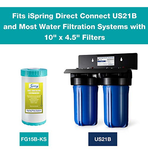 Filtro Agua Premium Gac Y Kdf Ispring Fg15b-ks - Modelo