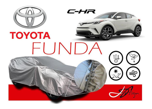 Funda Cubierta Lona Afelpada Cubre Toyota Ch-r 2018-19