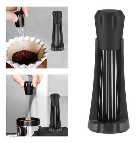 Agitador De Café Distribución Manual Agarre Negro Negro