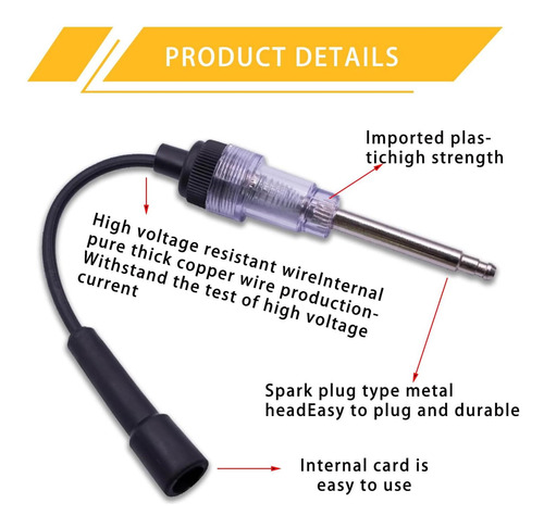 Tester De Encendido Automotriz Con Bujía Precisa Y Confiable