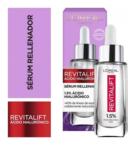 Imagen 1 de 2 de Sérum L'oréal Paris Revitalift Acido Hialuronico X 30ml