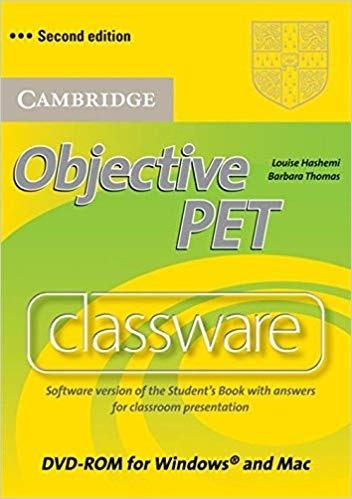 Objective Pet Classware Dvd Rom - Cambidge (2ª Edicion)