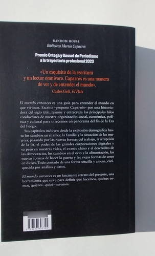 El Mundo Entonces - Martin Caparrós - Literatura Random Hous