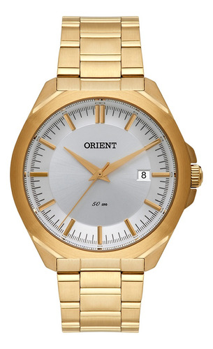 Relógio Orient Masculino Eternal Dourado Mgss1170-s1kx Cor do fundo Branco