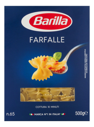 Macarrão de Sêmola Farfalle 65 Barilla Caixa 500g