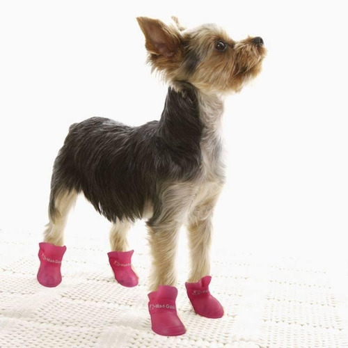 Imagen 5 de 7 de Botas Impermeables En Silicona Para Perros Pequeños