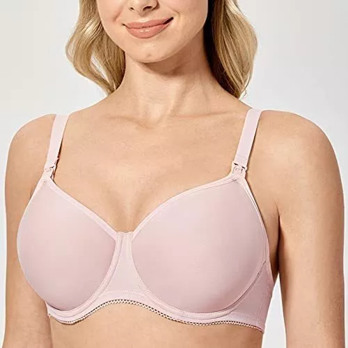  JBIVWW Sujetador de lactancia de algodón transpirable para  mujer, brasier de maternidad de talla grande, brasier de fácil alimentación  (talla de las bandas: 34, color: rosa 2) : Ropa, Zapatos y Joyería