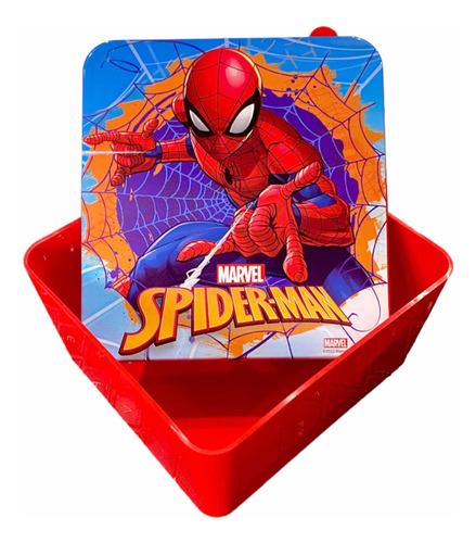 Sandwichera Spiderman Hombre Araña Marvel Taper Recipiente