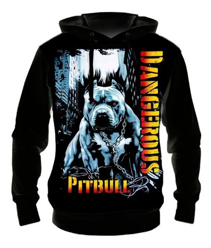 Blusa Moletom Cão Pitbull M03 - Casaco De Frio