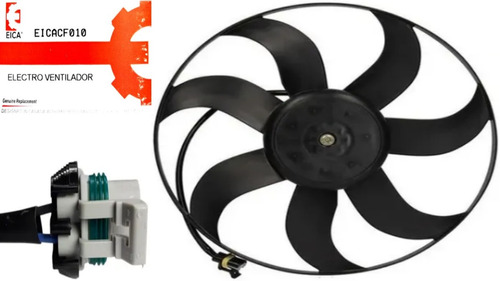 Electroventilador Vw Fox Spacefox Crossfox 2011-2014 2 Pines