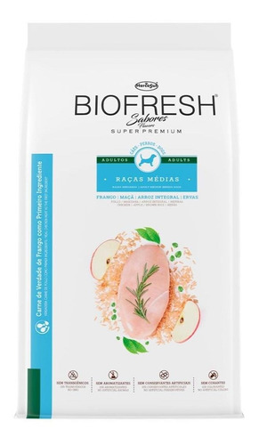 Ração Biofresh Cães Adultos Raças Médias Frango 10,1kg