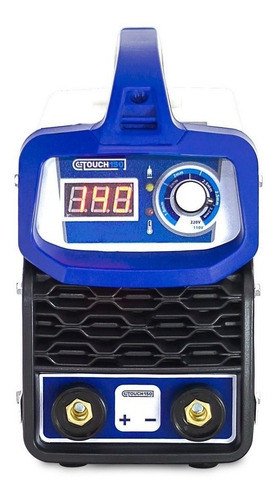 Máquina De Solda Inverter Boxer Touch 150 Bv Branca E Azul