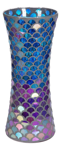 Zhipinhui Jarron De Mosaico De Vidrio De 11.6 Pulgadas De Al