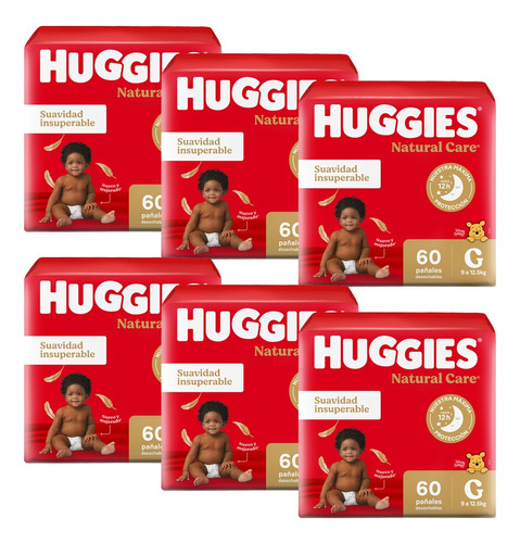 Pañales Huggies Supreme Care Cuidado Superior X 6 Unidades