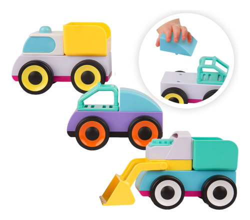 Juguete Build And Drive Mix And Match Vehicles Playgro