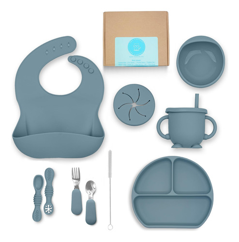 Baby Led Weaning Supplies Juego De Alimentación Azul Mmg