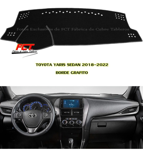 Cubre Tablero Toyota Yaris Sedan 2018 2019 2020 2021 Fct