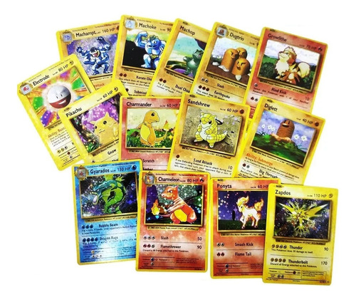 Pack 60 Cartas Pokemon Clasicas Alternativas Juego Casual