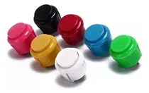 Comprar 1 Kit De 10 Botones Arcade Tipo Sanwa 24 Mm Buena Calidad