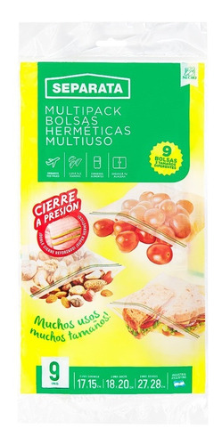 Separata Multipack - 3 Bolsas De Cada Tamaño