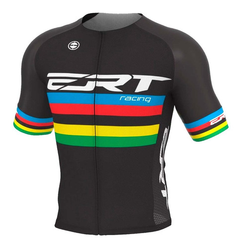 Camisa Ert Elite Racing Campeao Mundial Preta Ciclismo 19