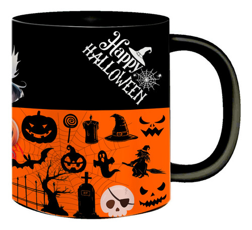 Caneca De Porcelana Tema Halloween Dia Das Bruxas Good Witch