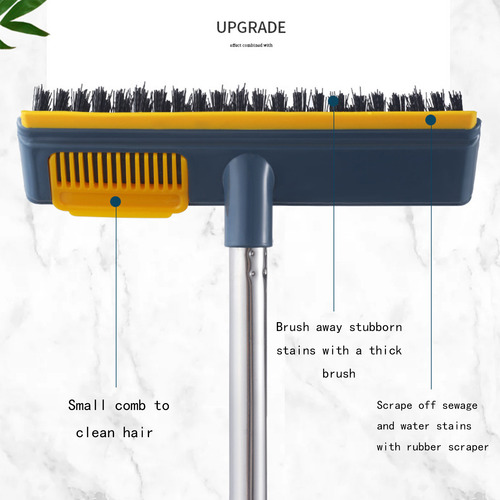 Cepillo Para Fregar Pisos T Cleaning Con Mango Largo, 2 En 1