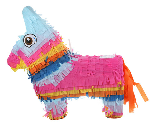Decoración De Piñata Con Forma De Burro Arcoíris Para Niños