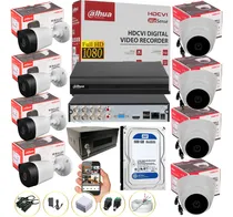 Comprar Cámaras De Seguridad Kit Cctv 1080p Dahua Dvr 8ch+8 Cámaras