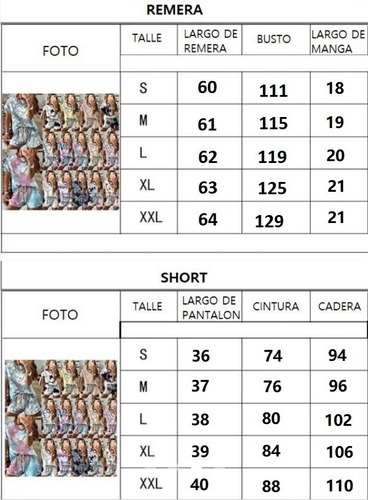 Imagen 3 de 6 de Pijama Mujer Batik 2 Piezas Short + Remera Moda Verano