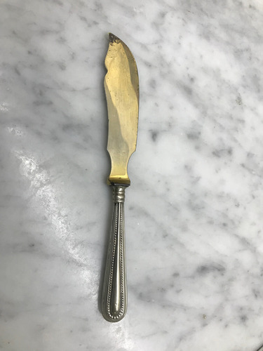 Antiguo Cuchillo Para Untar Plateado (Usado)