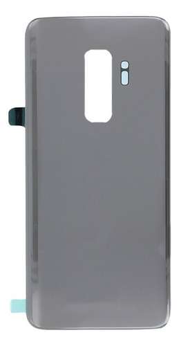 Tapa Vidrio Compatible Trasera Samsung S9 Plus Logo Plateado