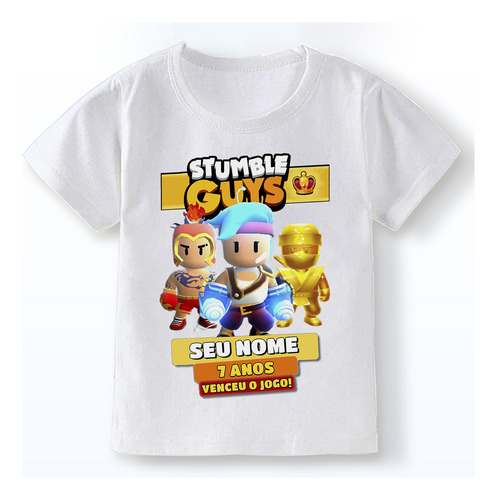 Camiseta Stumble Guys Personalizada Blusa Stumble Guys