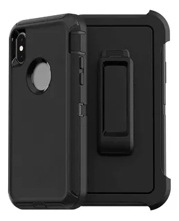Rugged Case Para iPhone X / Xs 5.8 Protector 360° C/ Gancho