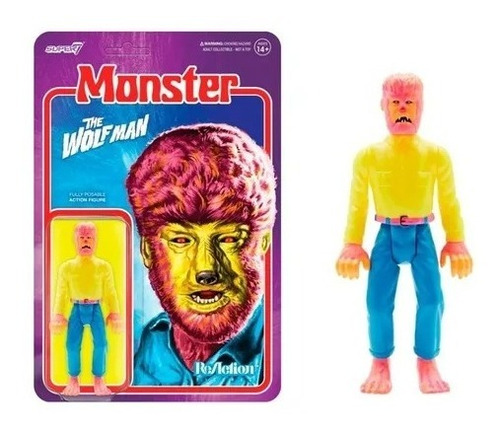 Super7 Reaction: Universal Monsters - The Wolf Man Colores R