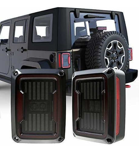 Luces Traseras Led Compatibles Con Jeep Wrangler Jk 2007-201