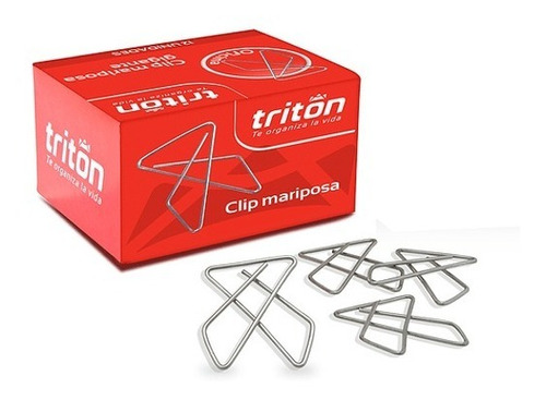 Clip Mariposa Triton 12 Cajas X 50 - Total: 600 Und