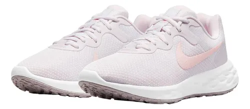Tenis Nike Revolution 6 Running Mujer-lila Claro