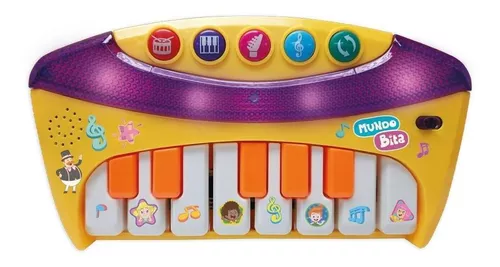 Mundo Bita Teclado Infantil Fun - Bazar André