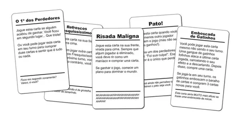 Jogos Amigos De Merda + Nós Não Testamos + Foi De Propósito - Buró - Jogos  de Cartas - Magazine Luiza