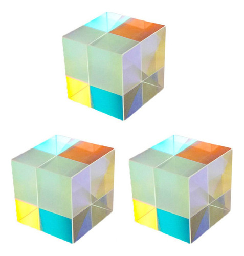 Cubos De Cristal Óptico F Toy, 3 Piezas, Prisma De Cristal Ó