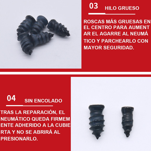Tornillo Tapón Para Reparación De Ponchadura De Llanta