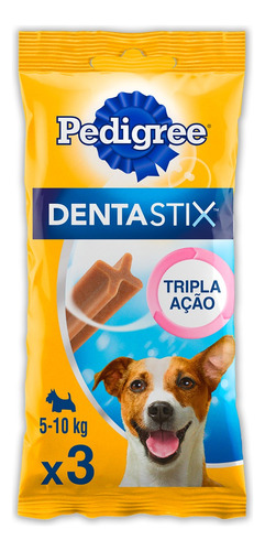 Petisco para Cães Adultos Raças Pequenas Pedigree Dentastix Pacote 45g 3 Unidades