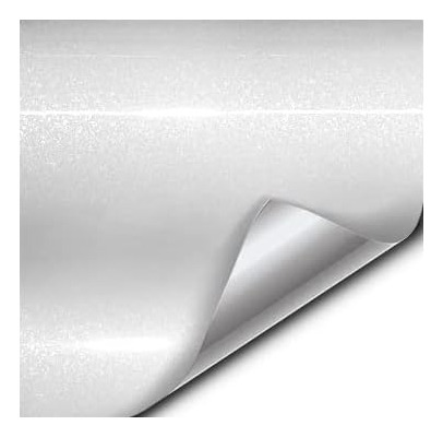 Xpo Sparkle Metallic Gloss White Vinyl Car Wrap (3ft X ...