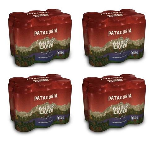 Cerveza Lata Patagonia Amber Lager X473cc Pack X24