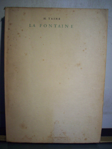 Adp La Fontaine Y Sus Fabulas Taine / Ed Americalee 1946