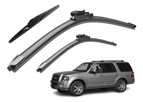 Kit 3 Limpiaparabrisas Para Ford Expedition 2009 2010 2011 