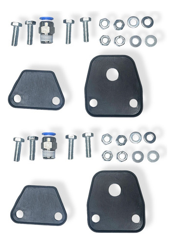 Kit De Cornetas P/ Claxon Hadley Metálicas Cuadradas Camión