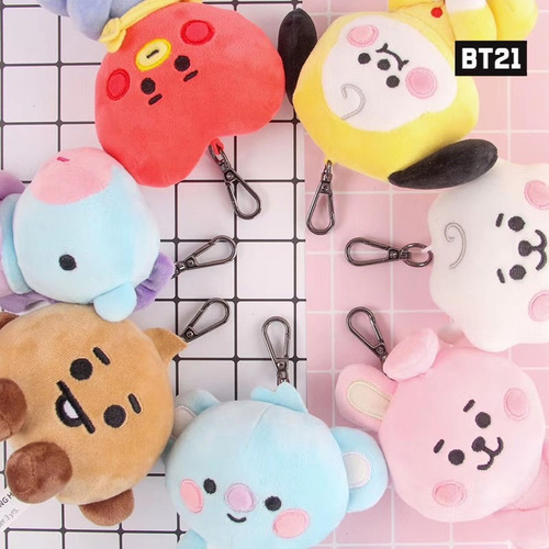 Peluches Bt21 Originales Con Llavero, Bts