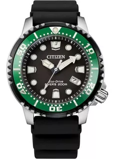 Reloj Citizen Promaster Eco Drive Original Hombre E-watch Color de la correa Negro Color del bisel Verde Color del fondo Negro 61454